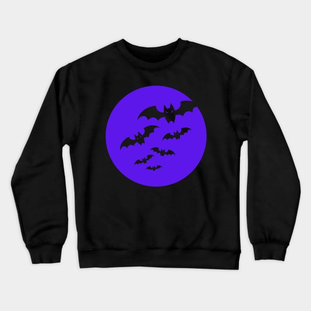 Bats, Halloween, Goth Crewneck Sweatshirt by SRC